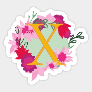 A floral gift for the special X in your life! Sticker